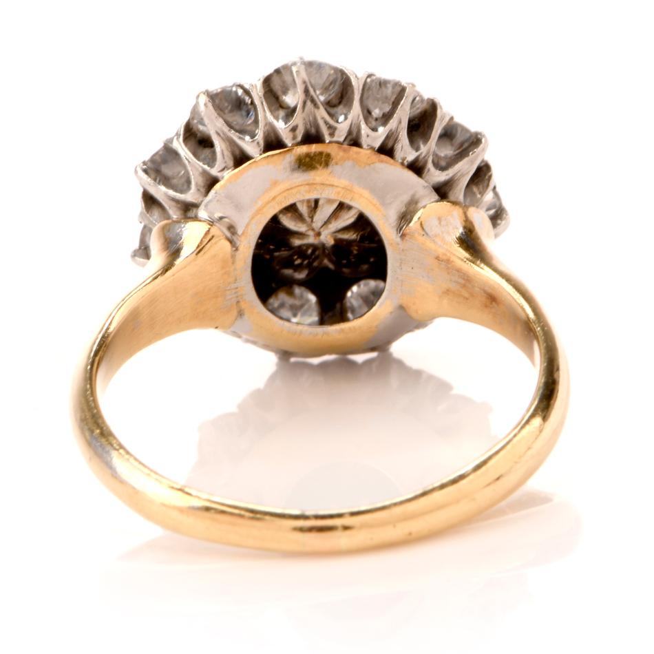 Late Victorian Antique Victorian Pearl Diamond 14 Karat Yellow Gold Ring