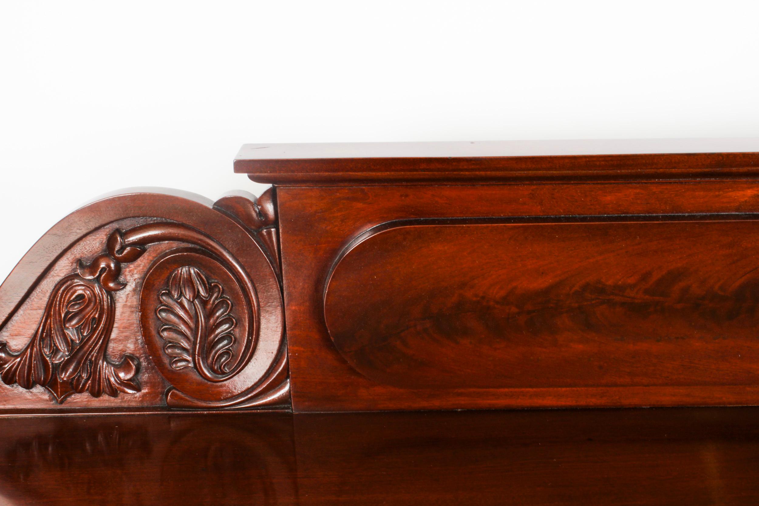 Mid-19th Century Antique Victorian Pedestal Sideboard, 19th Century For Sale