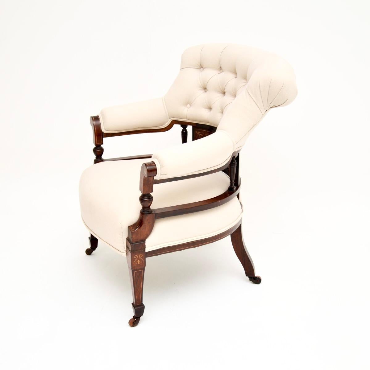 British Antique Victorian Period Armchair For Sale