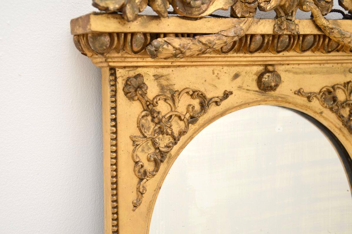 Antique Victorian Period Gilt Wood Mirror In Good Condition For Sale In London, GB