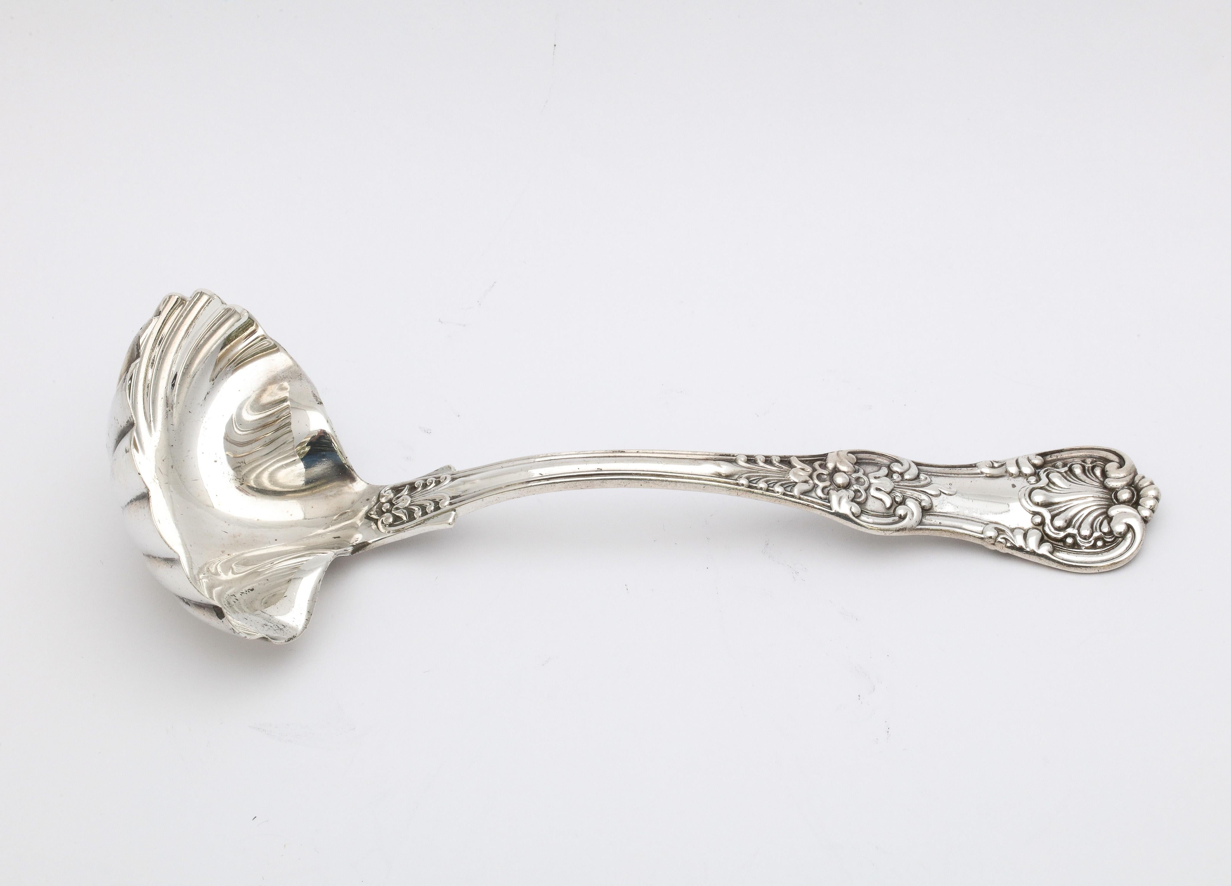 Antique Victorian Period Sterling Silver Tiffany English King Sauce Ladle For Sale 2