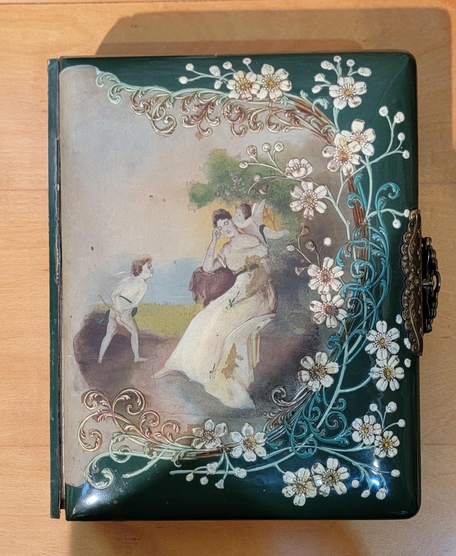 19th Century Antique Victorian Photograph Album For Sale