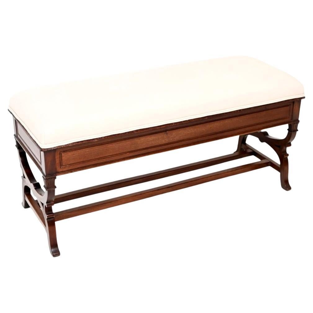 Antique Victorian Piano Duet Stool / Bench