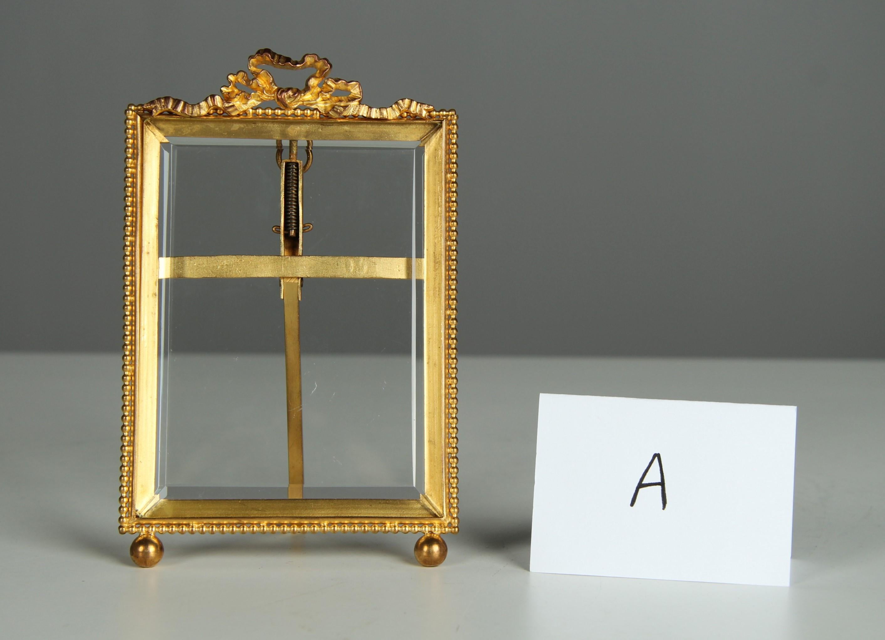 Antique Victorian Picture Frame, Breveté S.G.D.G., France, 1880s, 9 x 11 cm 1