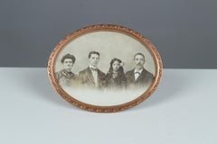 Antique Victorian Picture Frame, Bronze Dorée, France, 1880s, 9 x 11 cm