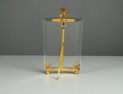 Cadre photo victorien ancien Iris émaillé, France, années 1880, 10 x 16 cm