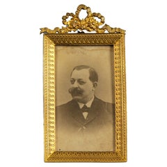 Antiguo Marco Victoriano, Francia, 1880s, 3, 5 x 6, 5 cm