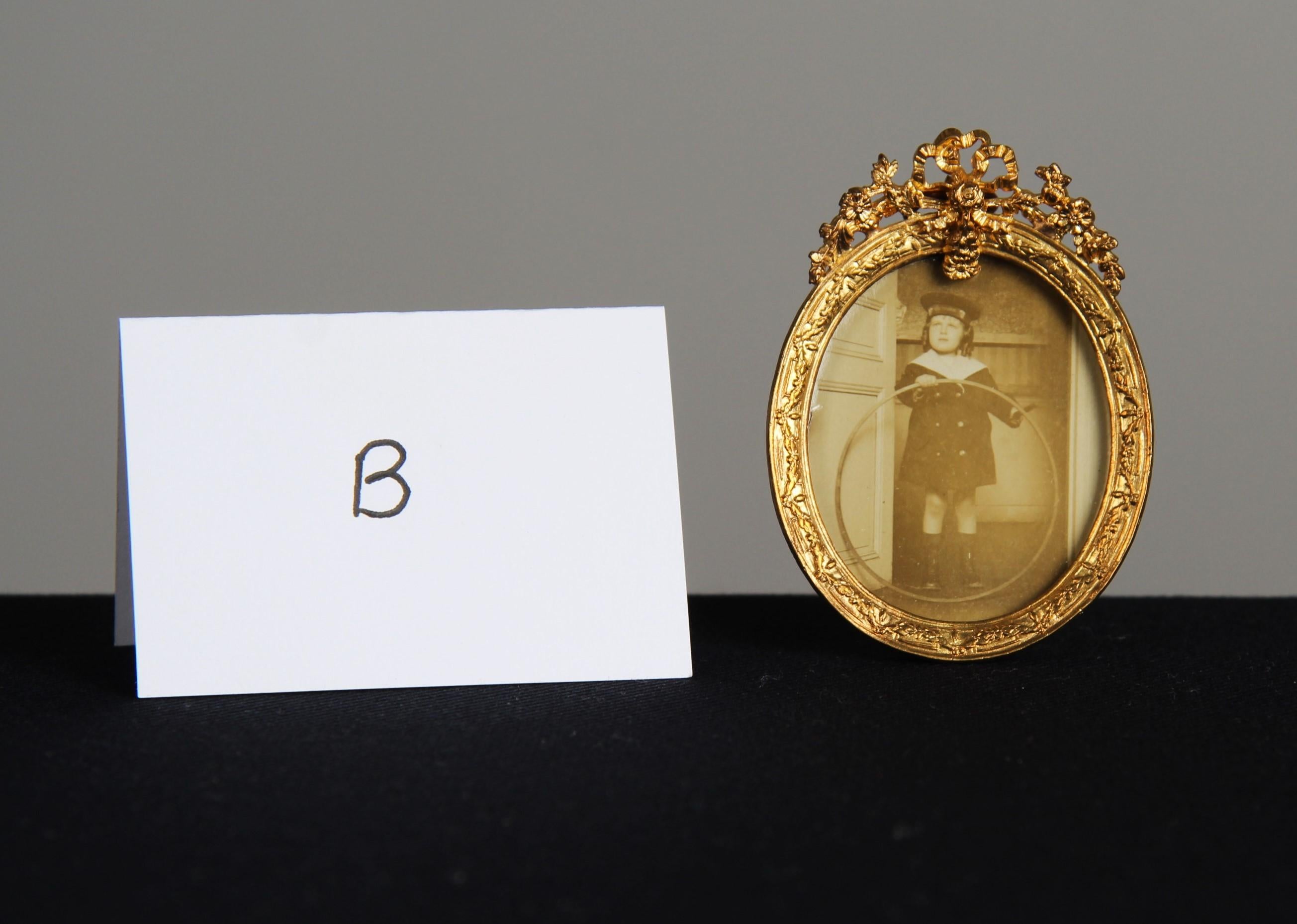 Antique Victorian Picture Frame, France, 1880s, 4 x 5 cm In Good Condition For Sale In Greven, DE