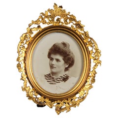 Antique Victorian Picture Frame, France, 1880s, 4 x 5 cm