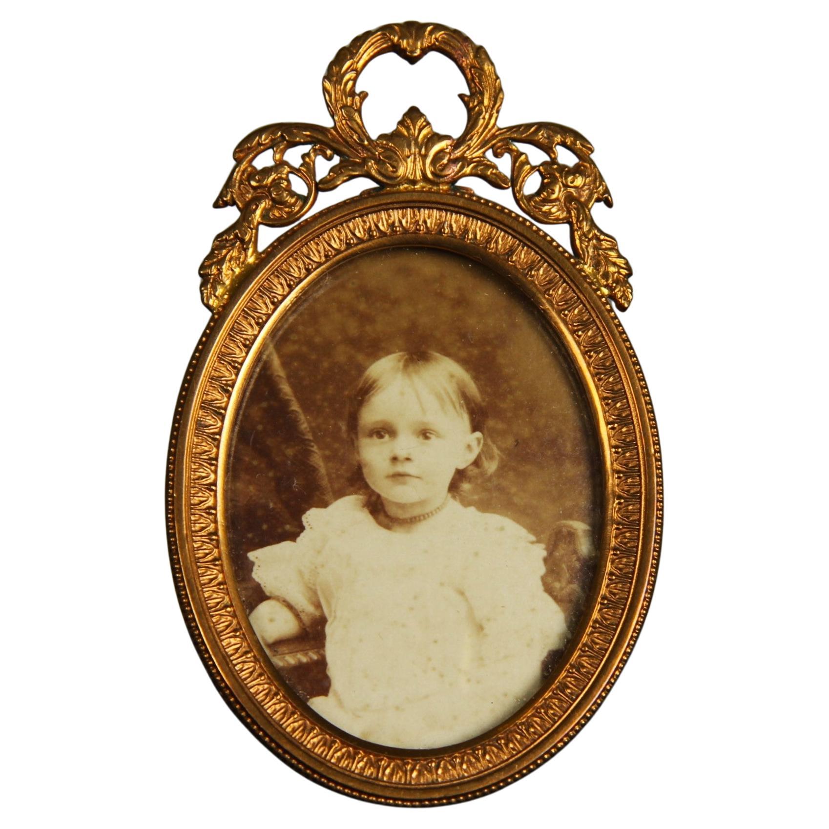 Antica cornice vittoriana, Francia, 1880, 4 x 5 cm