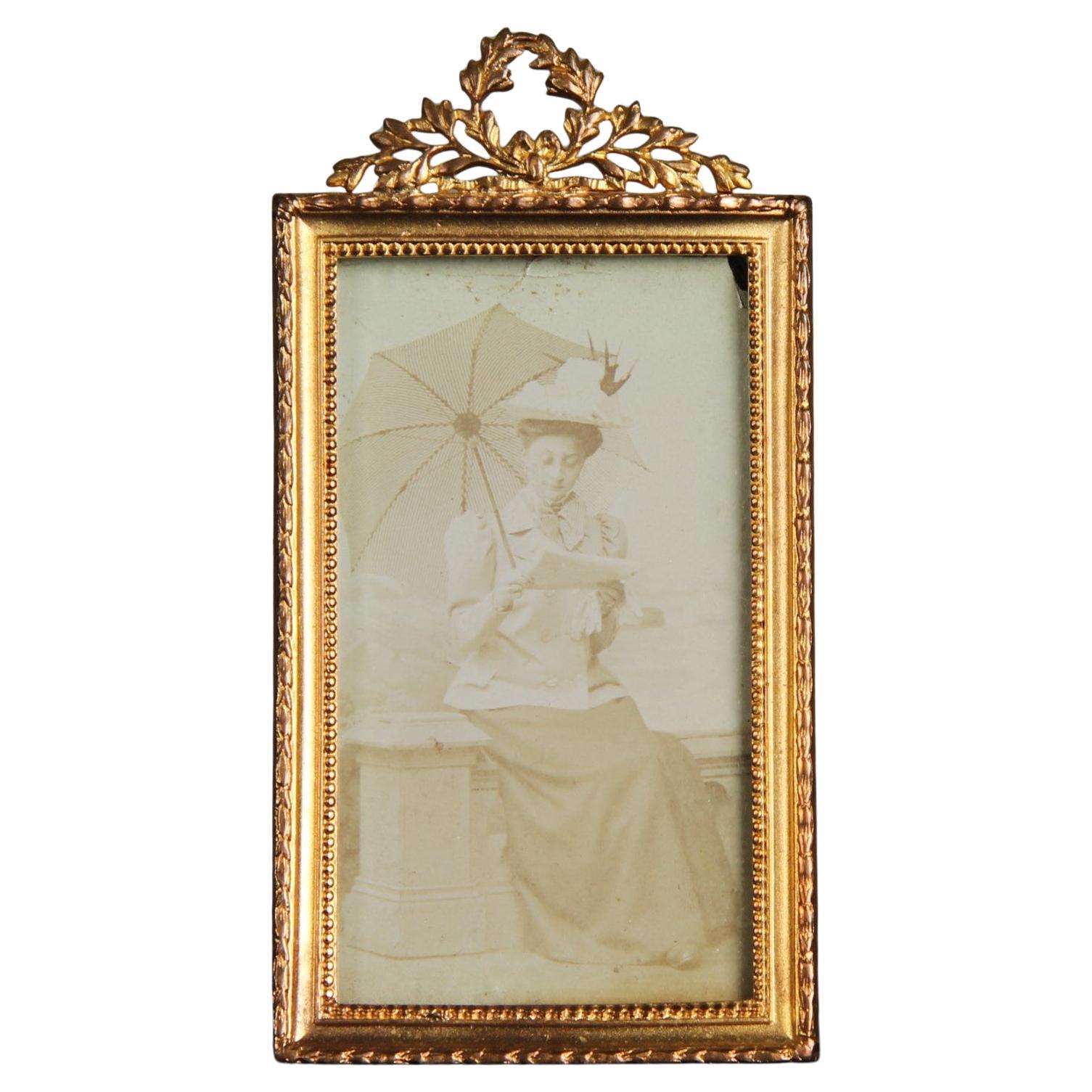 Antica cornice vittoriana, Francia, 1880, 4 x 6 cm