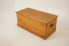 Antique Victorian Pine Blanket Box, Coffee Table, Scotland 1880, B2872