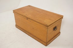 Antique Victorian Pine Blanket Box, Coffee Table, Trunk, Scotland 1890, B2676