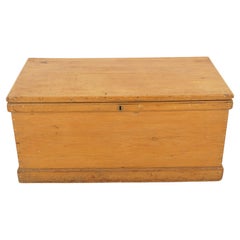 Antique Victorian Pine Blanket Box, Coffee Table, Trunk, Scotland 1890, B2676