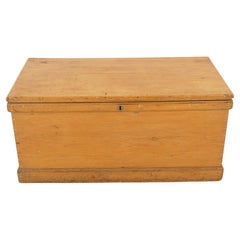 Antique Victorian Pine Blanket Box, Coffee Table, Trunk, Scotland 1890, B2676