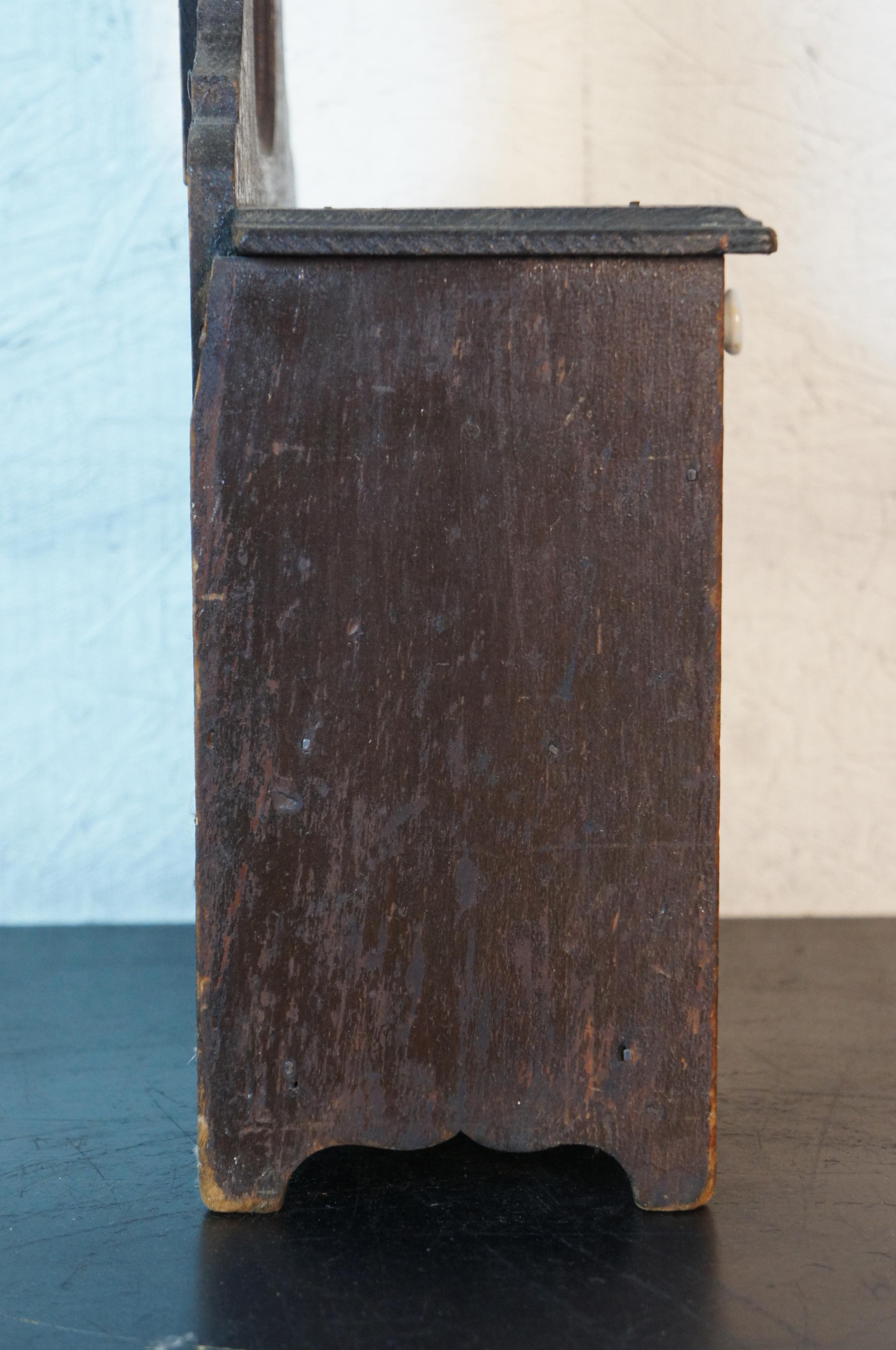Antiker viktorianischer Kleiderschrank-Spiegel aus Kiefernholz, Verkaufsmodell, Waschtisch, Schrank (Viktorianisch) im Angebot