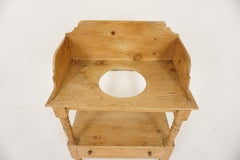 Antique Victorian Pine Washstand, Table, Scotland 1880, B2063