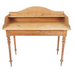 Antique Victorian Pine Washstand, Writing Table, Scotland 1880, B2579