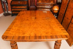Antique Victorian Pollard Oak Extending Dining Table, 19th Century