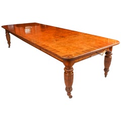 Antique Victorian Pollard Oak Extending Dining Table, 19th Century