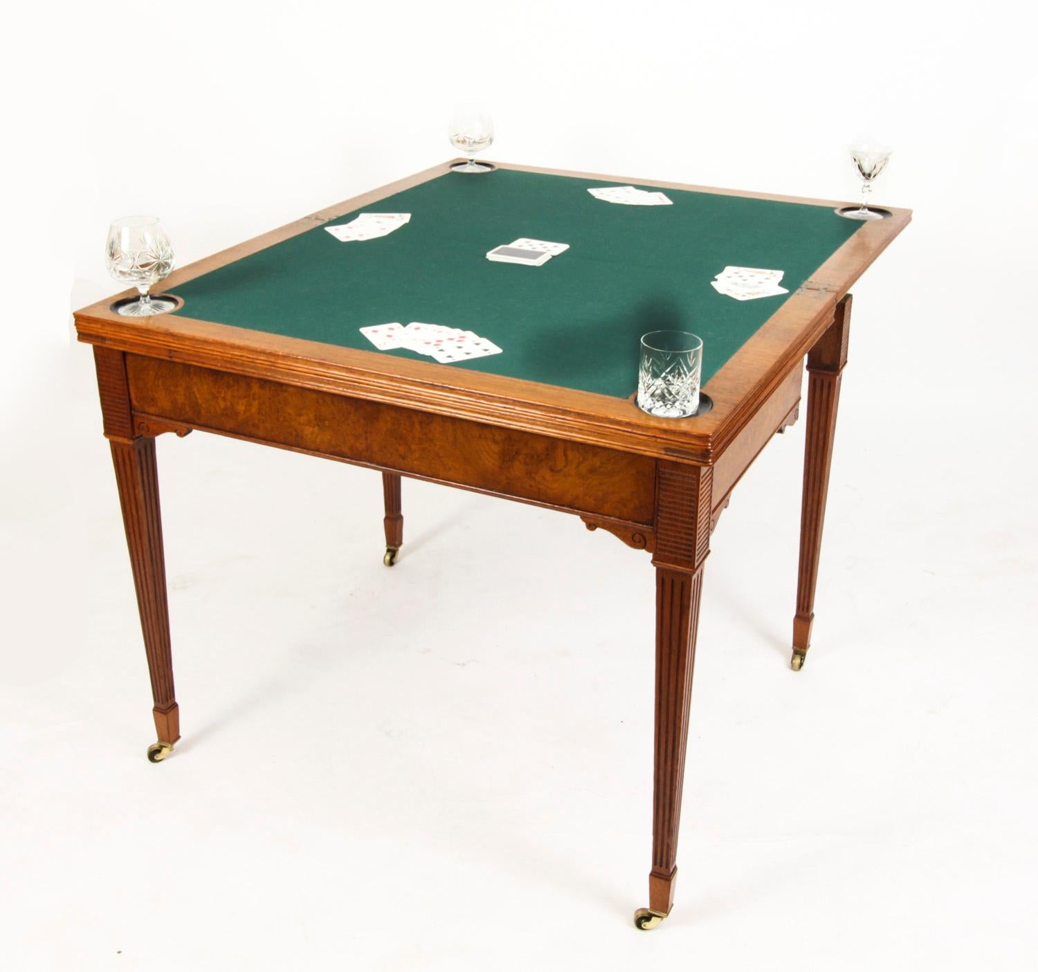 Antique Victorian Pollard Oak Games Card Roulette Table 19th C In Good Condition In London, GB