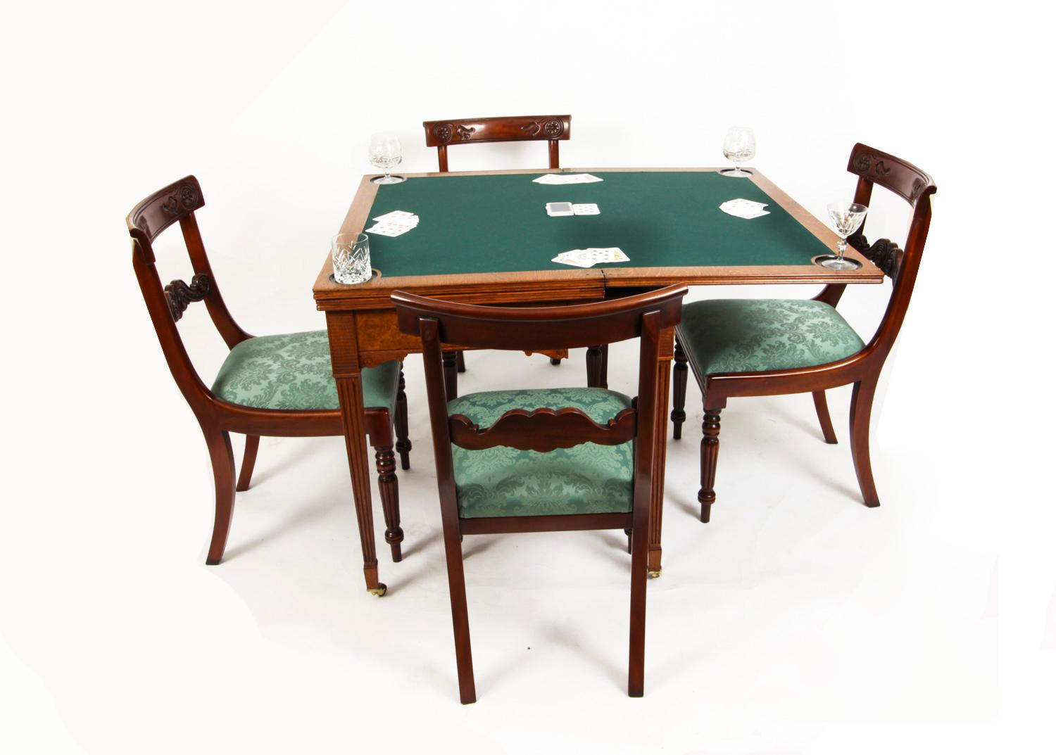 Late 19th Century Antique Victorian Pollard Oak Games Card Roulette Table 19th C