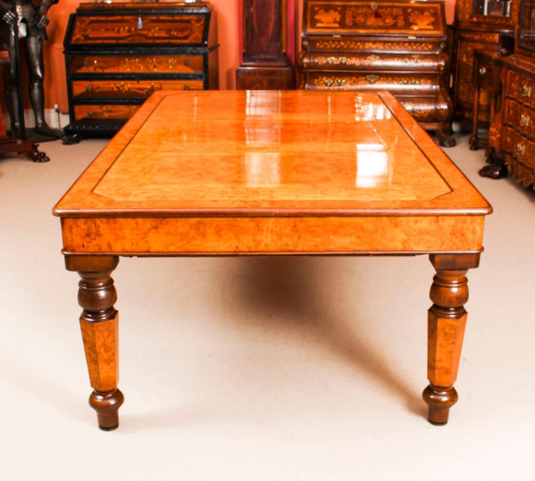 Antique Victorian Pollard Oak Snooker Dining Table And 8 Chairs 19th Century