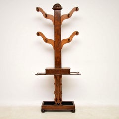 Antique Victorian Pollard Oak Tree Hall Stand