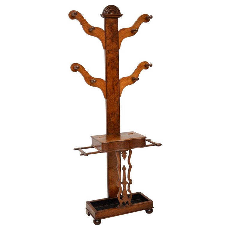 Antique Victorian Pollard Oak Tree Hall Stand at 1stDibs