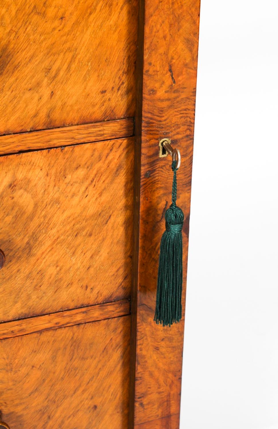 Antique Victorian Pollard Oak Wellington Chest by Edwards & Roberts 19th Century For Sale 10