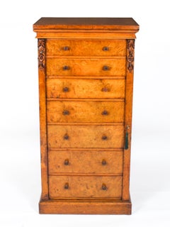 Antique Victorian Pollard Oak Wellington Chest by Edwards & Roberts 19th Century