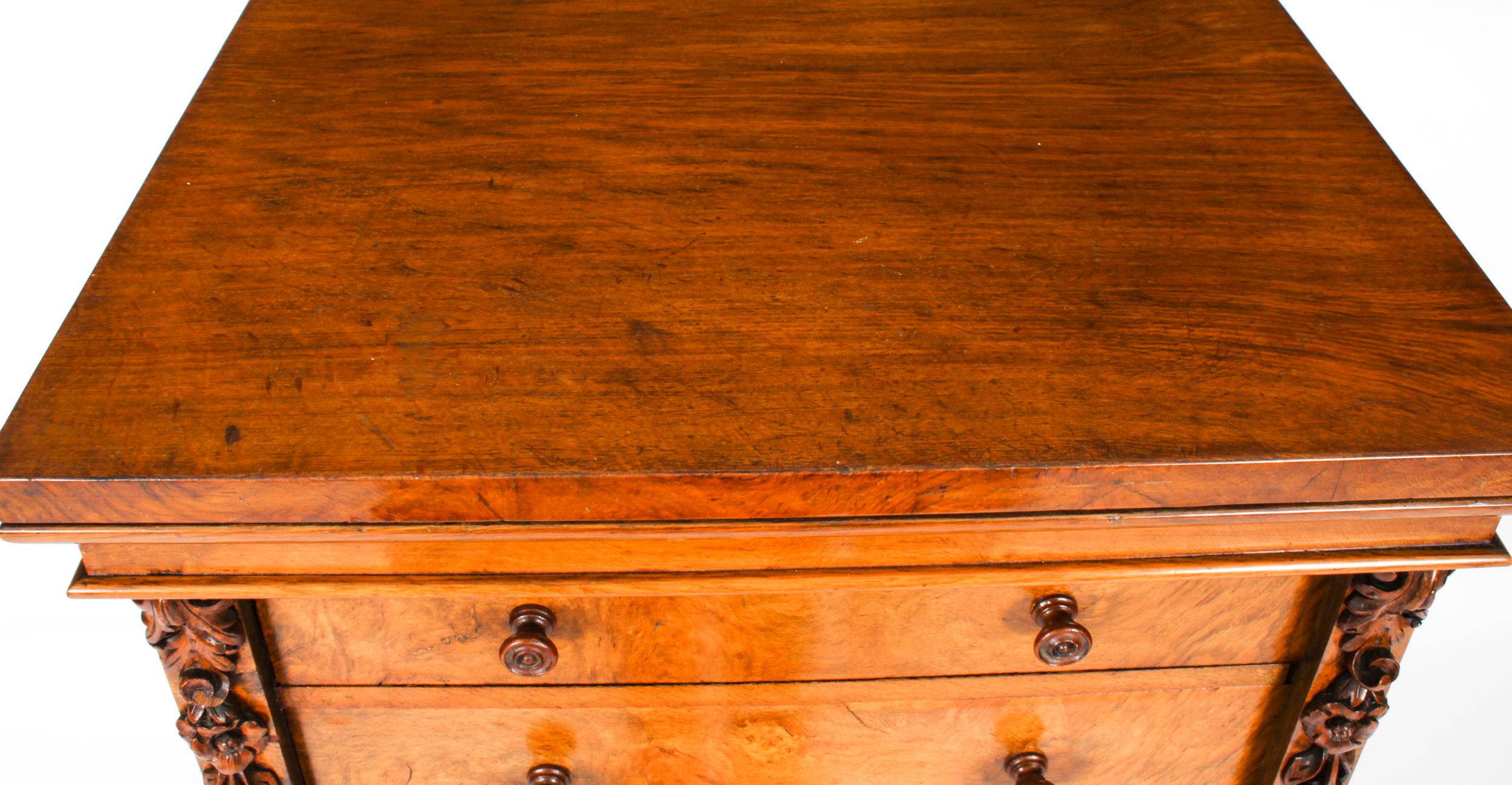 Antique Victorian Pollard Oak Wellington Chest by Edwards & Roberts 19th Century For Sale 2