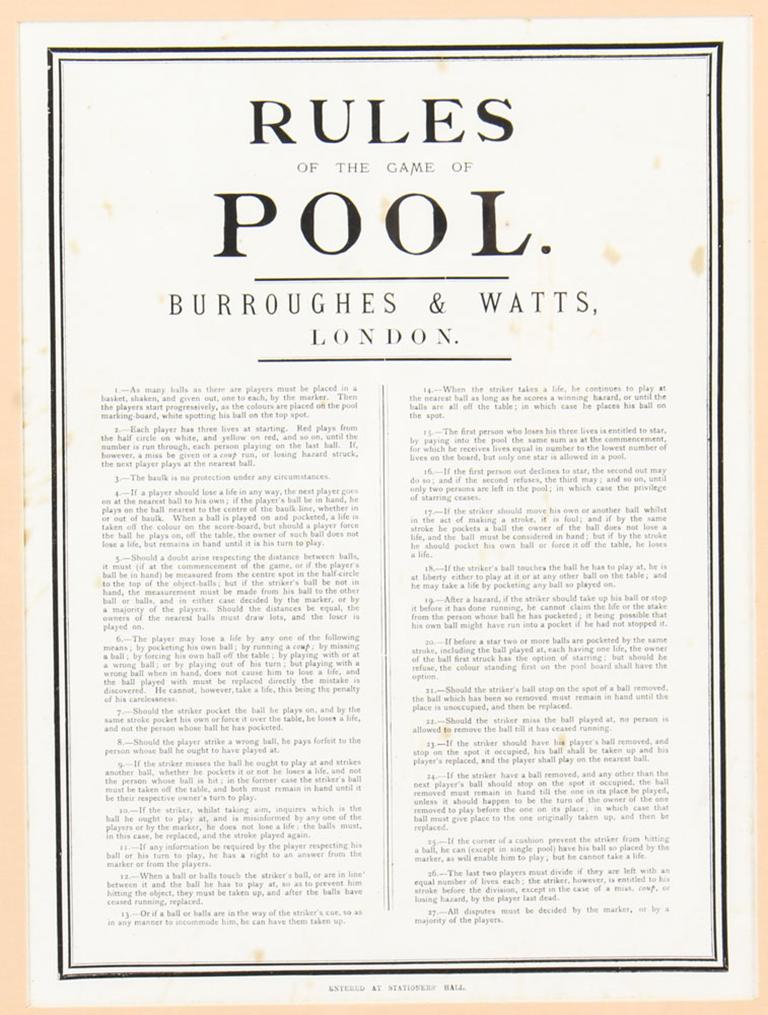 Antikes viktorianisches Pool- Scoreboard und 2 Drucke Palmer & Sons-Joe Davis im Zustand „Gut“ im Angebot in London, GB