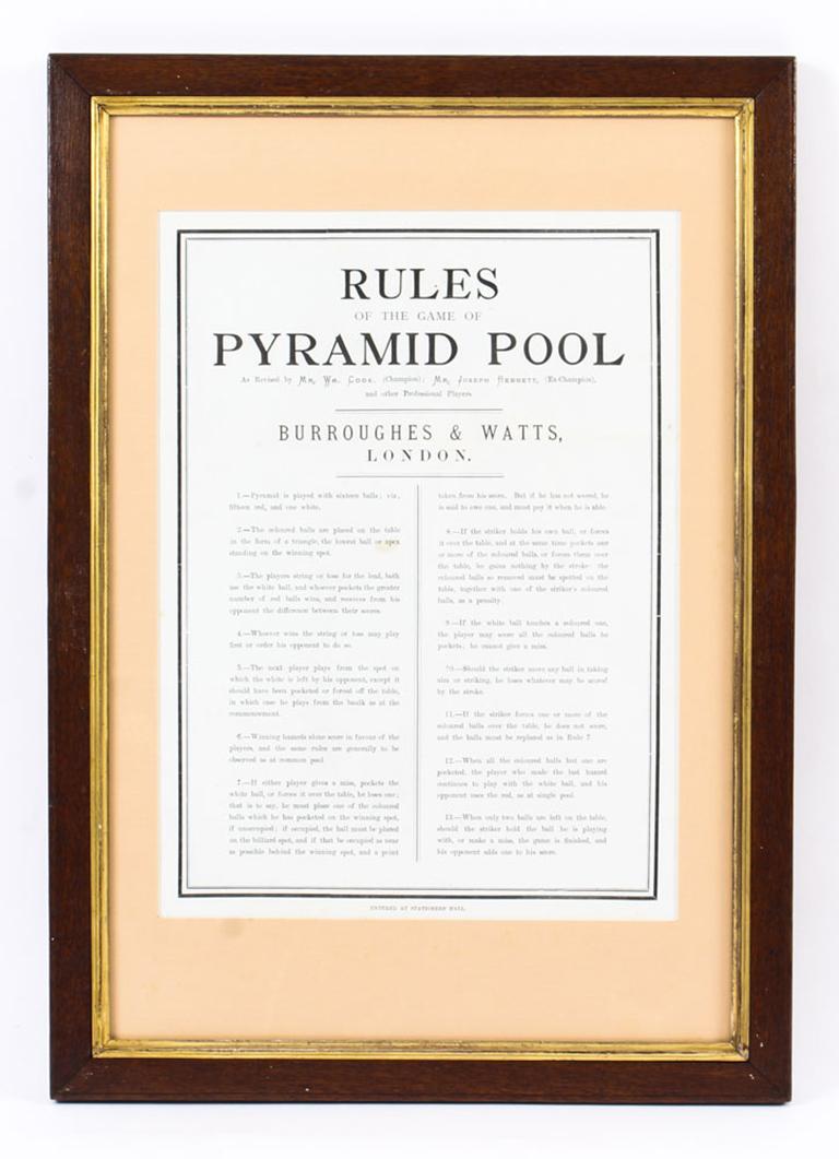 Fin du XIXe siècle Planche de score de piscine victorienne ancienne et 2 tirages Palmer & Sons-Joe Davis en vente