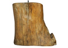 Unusual Victorian Primitive Hand Carved Wooden Organic Tree Stump Door Stop