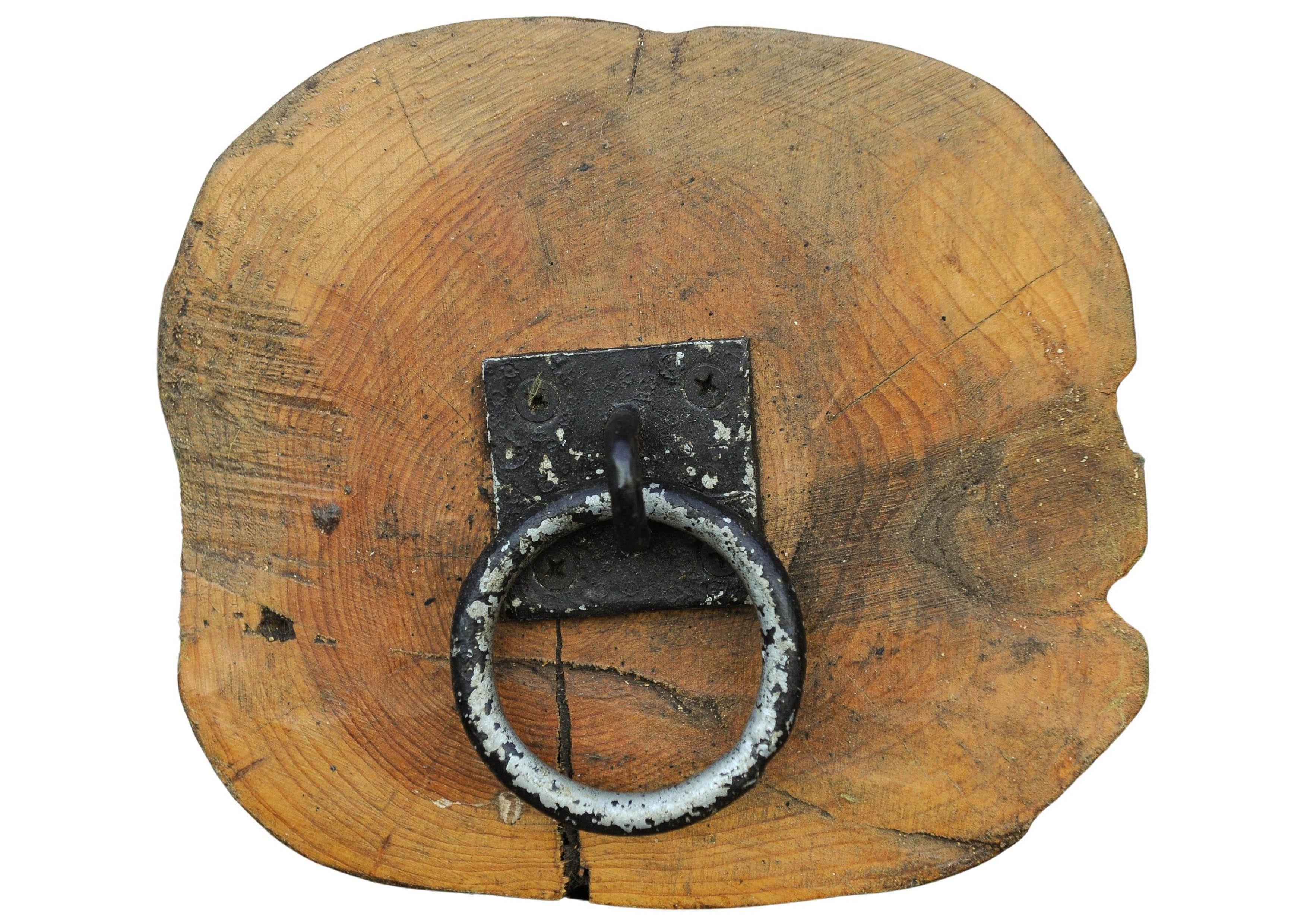 Antiker viktorianischer, primitiver, handgeschnitzter, organischer, handgeschnitzter Holz-Türstopper aus Holz (Organische Moderne) im Angebot