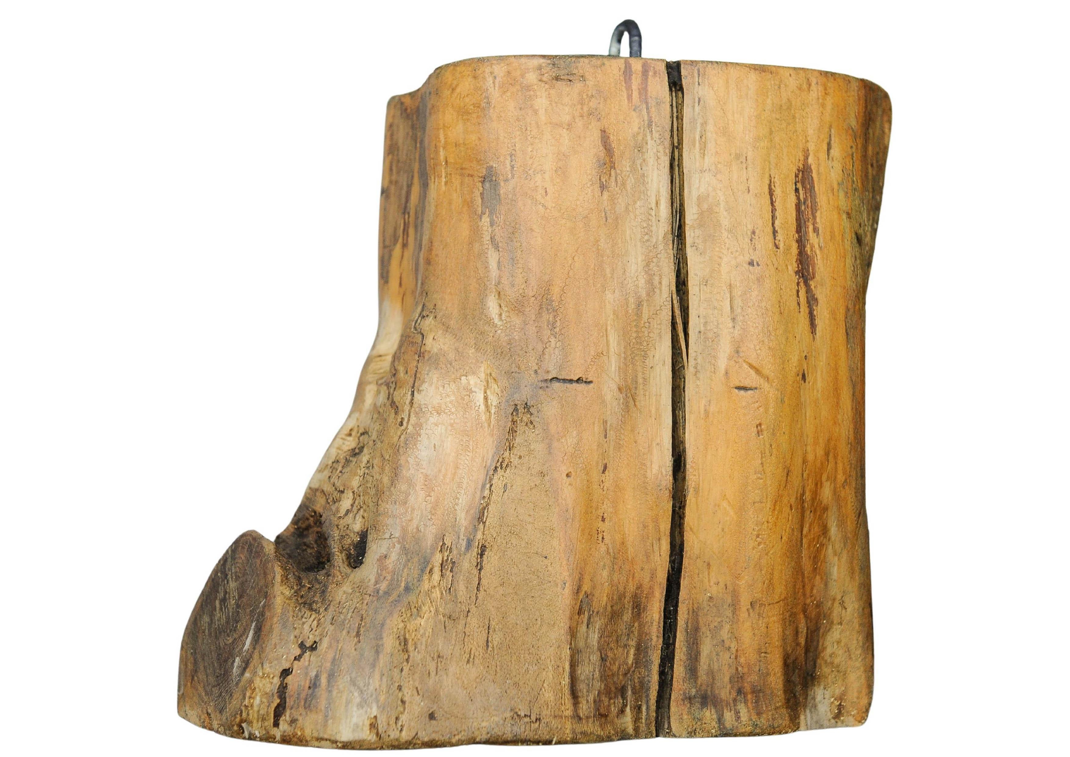 Antiker viktorianischer, primitiver, handgeschnitzter, organischer, handgeschnitzter Holz-Türstopper aus Holz (Handgeschnitzt) im Angebot