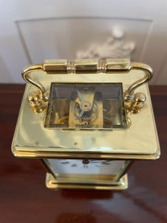 Antique Victorian Quality Brass Carriage Clock