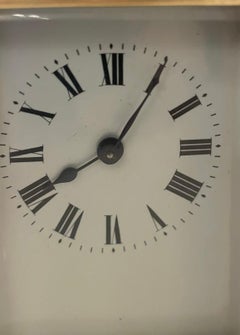 Antiguo Reloj de Carruaje de Latón de Calidad Victoriana
