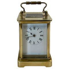 Antique Victorian Quality Brass Carriage Clock