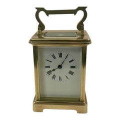 Antique Victorian Quality Brass Carriage Clock