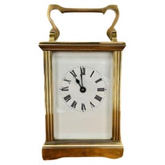 Vintage Victorian quality brass carriage clock