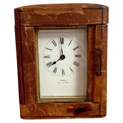 Antique Victorian quality brass carriage clock