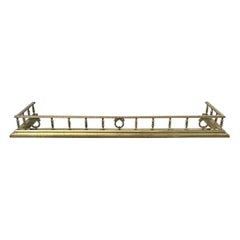 Antique Victorian Quality Brass Fender