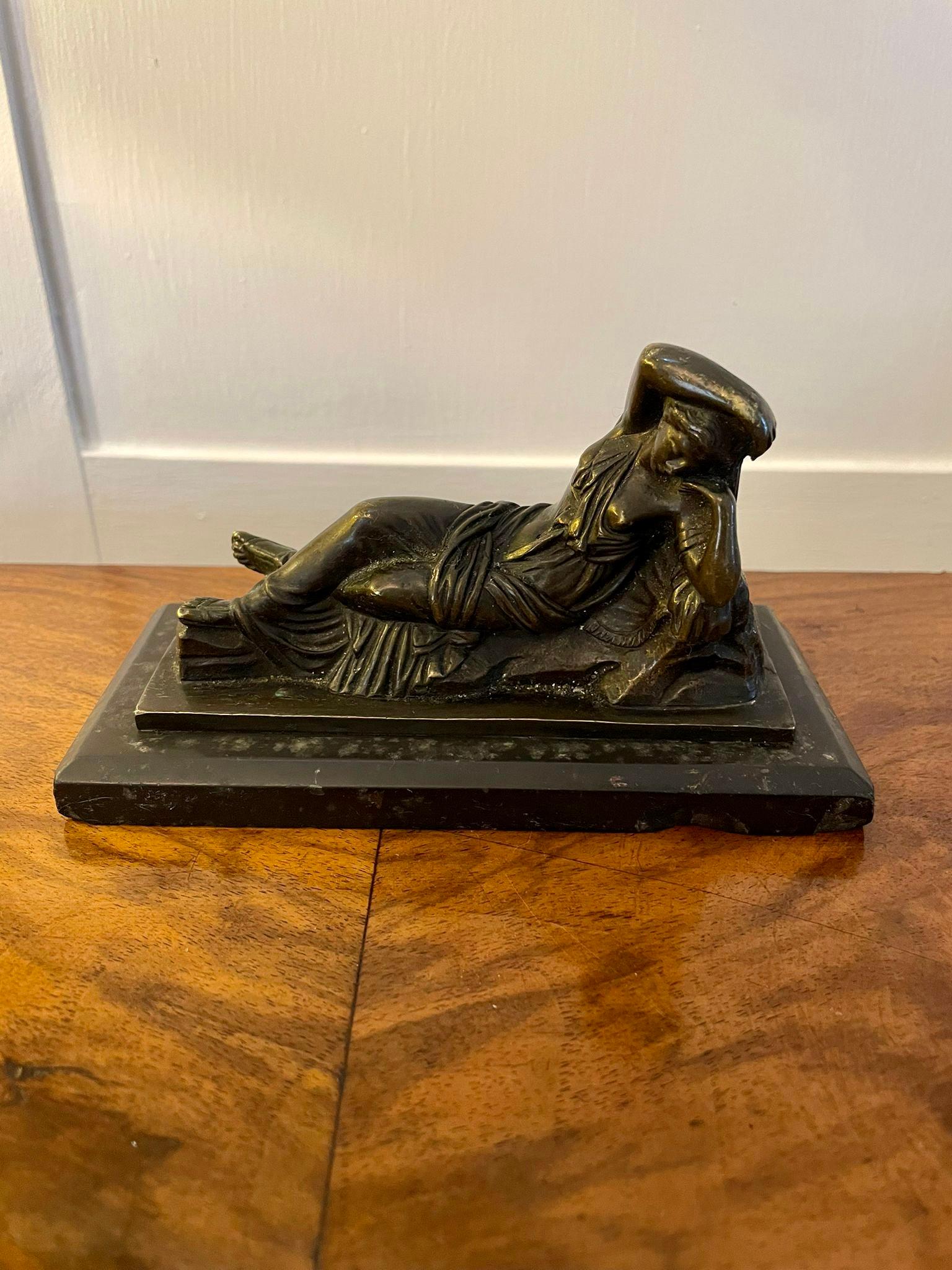English Antique Victorian Quality Bronze Figure For Sale