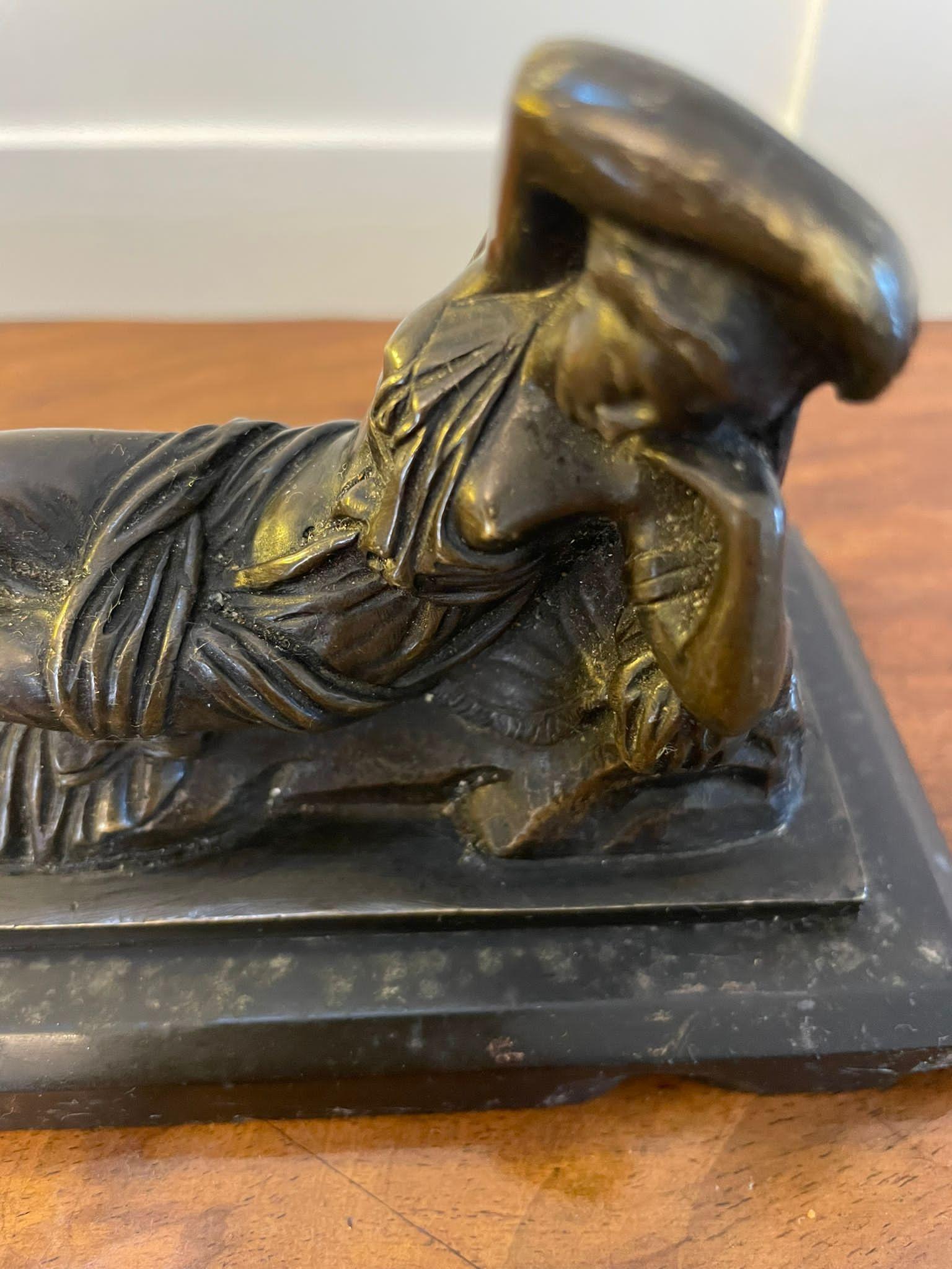 Antique Victorian Quality Bronze Figure In Good Condition For Sale In Suffolk, GB