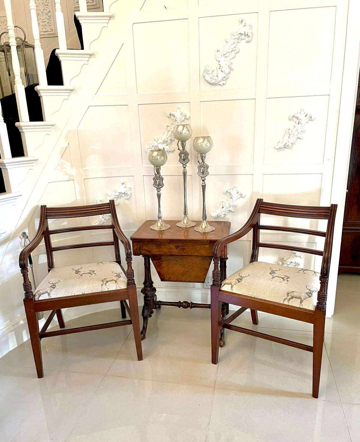 Antique Victorian quality burr walnut inlaid work table having a quality burr walnut inlaid top above a fitted drawer and a sliding burr walnut storage compartment supported by turned reeded carved solid walnut columns raised on shaped carved walnut