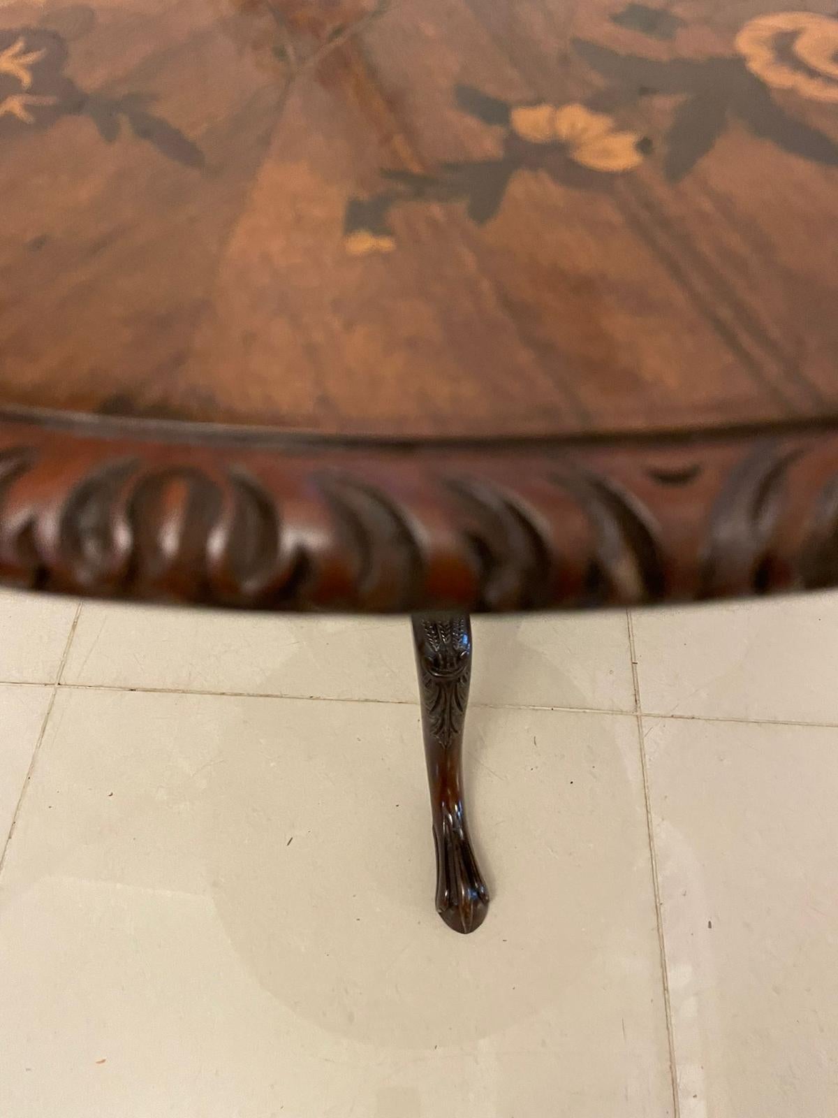 Antique Victorian Quality Burr Walnut Marquetry Inlaid Centre Table In Good Condition For Sale In Suffolk, GB