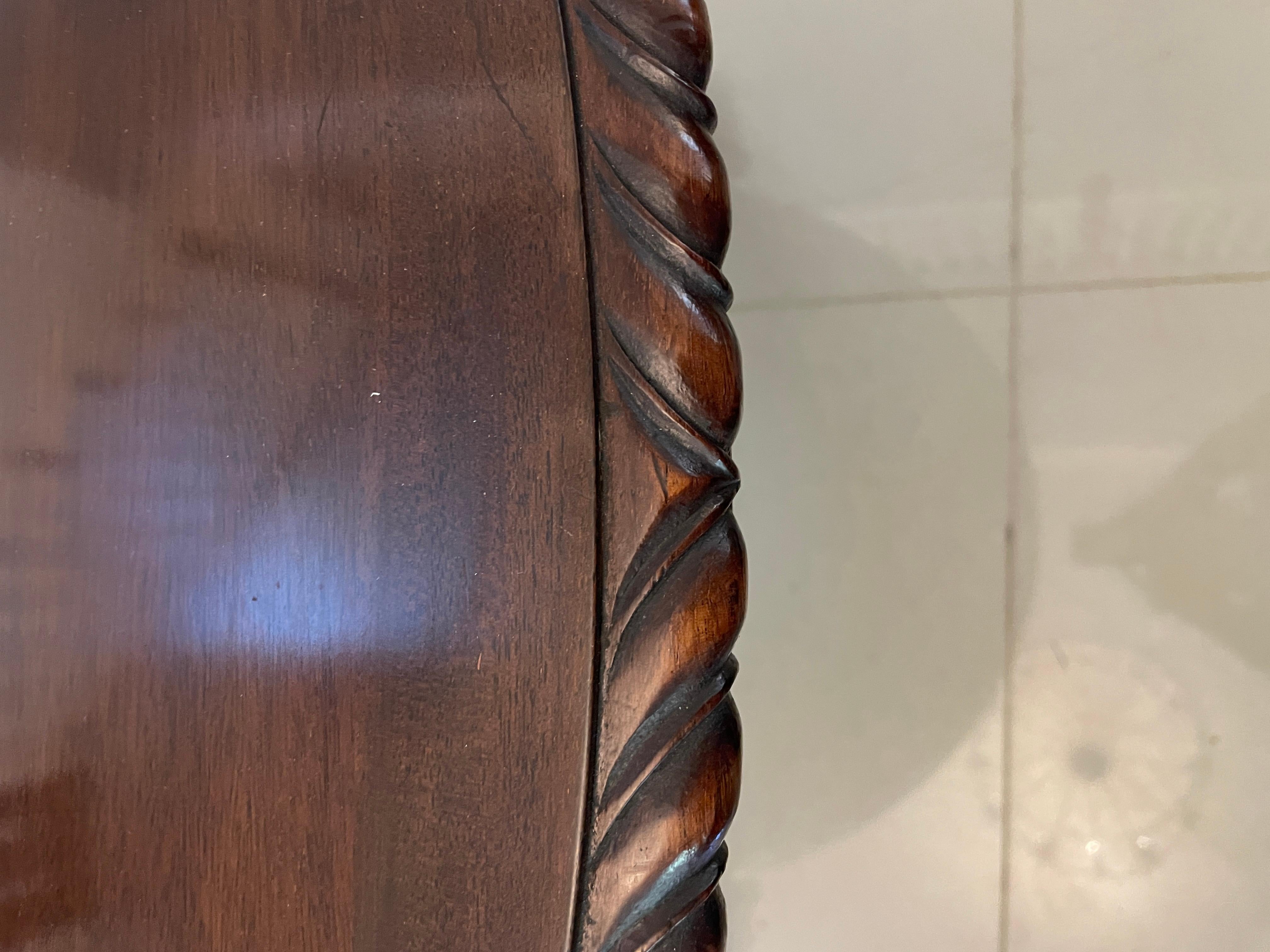 Antique Victorian Quality Carved Mahogany Extending Dining Table 6
