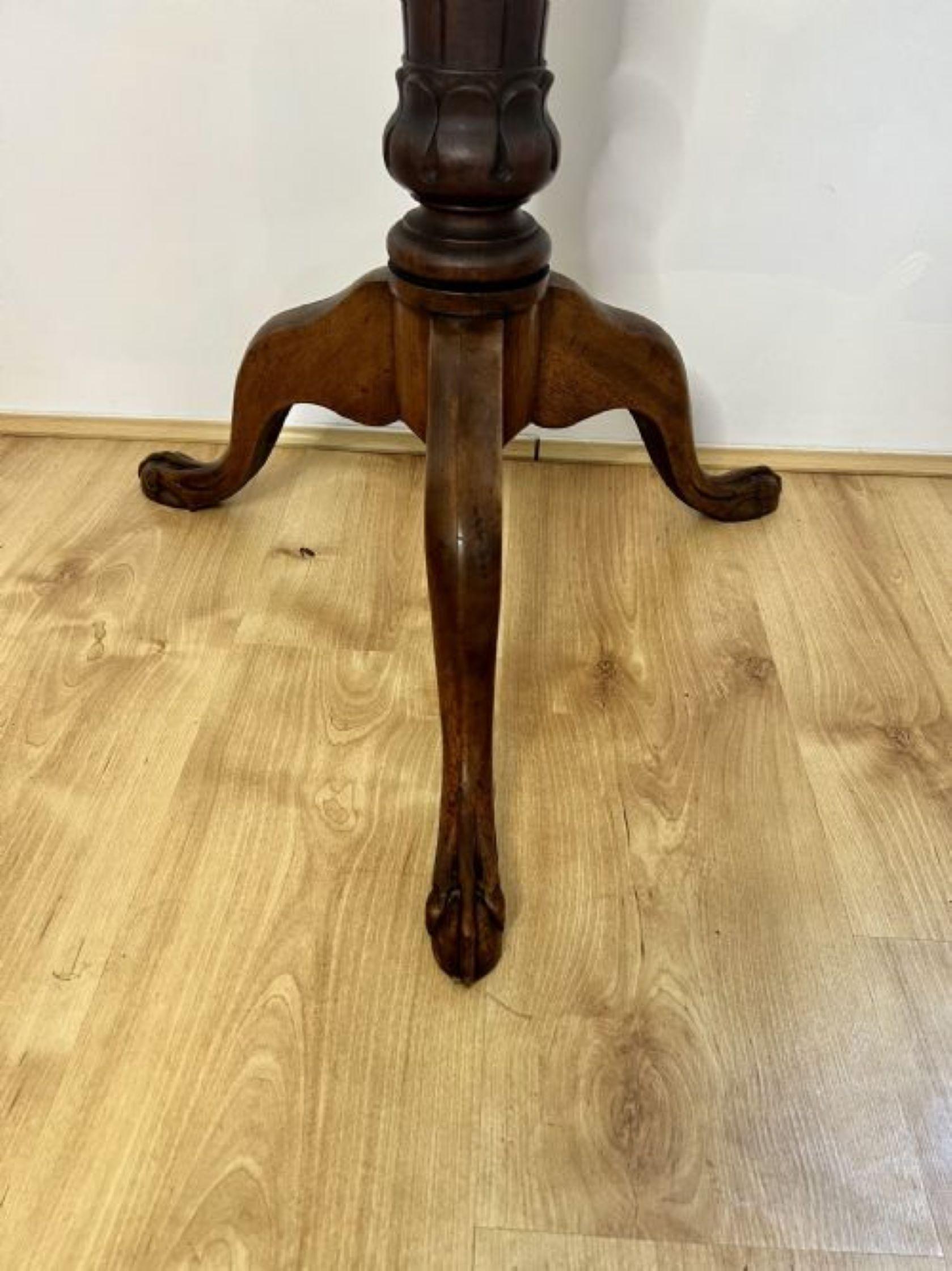 Mahogany Antique Victorian quality carved mahogany torchere  For Sale